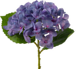 Valex Decor Real touch hortenzia, 21cm magas, virágfej átmérő: 15cm - Kékes lila (LD108-04)