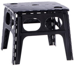 AdTrend Taburet pliabil plastic negru 45 x 44 x 39 cm (120360B)
