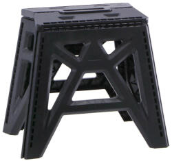 AdTrend Taburet pliabil plastic negru 39 x 26 x 34 cm (120359B)