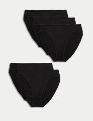 Marks & Spencer Високорязани бикини от чист памук, 5 бр. в опаковка Marks & Spencer черна Marks & Spencer | Cheren | ЖЕНИ | 8