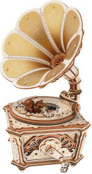 Rokr Puzzle 3D Mecanic, cutiuta muzicala, Gramofonul divei, 200 piese (AMK82)