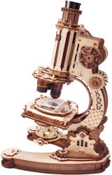 Rokr Puzzle 3D Mecanic, din lemn, Microscop, 260 piese (ST005)