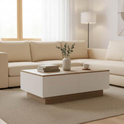 FDY Masuta Cafea Whitney PAL Finisaj Stejar Sonoma-Alb Dim. 90x60x31.6 Masa de cafea