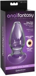 Anal Fantasy Elite Plug anal din sticlă borosilicată cu tunel - Transparent , 12.2 , 3, 6 cm