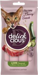 Delickcious DELICKCIOUS, Recompense cremoase pisici - Miel, Orez Brun și Dovlecel, 60g - club4labute