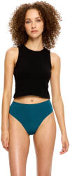 Modibodi Chiloți menstruali Modibodi Seamfree Hi Waist Cheeky Moderate Teale Blue (MKMSHWMTB) XS (184826)