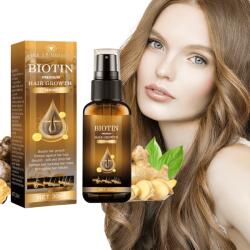 Juls Ser Biotin pentru Par, Tratament Crestere Rapida, Intarire Fir, Opreste Caderea Parului, Reparare Varfuri, Scalp Sanatos, Hidrateaza Par Fragil, Ser Anticadere Natural, Par Des si Sanatos