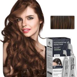 Juls 2 x Vopsea De Par Avansata, Aplicare Directa Cu Pieptene Integrat, Formula Naturala Fara Amoniac, Hidratare Intensa, Acoperire Uniforma Si De Lunga Durata, Castaniu