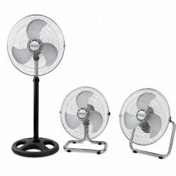 Rosberg R51760J18, 3 в 1, 70 W, 45 см, 3 скорости, Модулен, Неръждаема стомана, Многофункционален вентилатор (R51760J18)