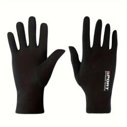  Mănuși sport de iarnă din fleece, negre (Fekete01)