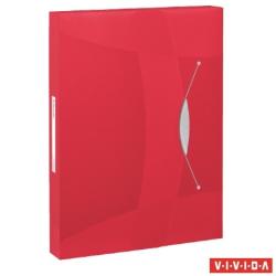Esselte Vivida Jumbo mapa cu elastic 40 mm A4 roșu (624048)