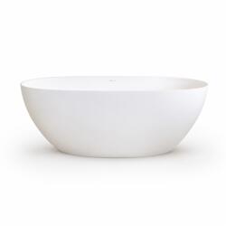 Fluminia Cada baie freestanding 157x70 cm, compozit, alb lucios, Fluminia Etna (DR157X70GLOS)