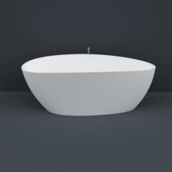 Kompotech Cada baie freestanding din compozit 170x77 cm, alb mat, Kompotech Fiore (TKL712MAT)