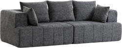 HOMCOM Canapea 3 locuri din chenille 248 cm, canapea living modernă, șezut lat tapitat, perne cu arcuri, gri | Aosom Romania (83B-861V01GY) Canapea