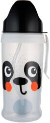 Canpol babies Nem adagolós pohár szívószállal és súllyal BabiesBoo 350 ml Panda