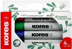Kores K-MARKER Eco táblákhoz és flipchartokhoz, 4 színből álló készlet (20724)