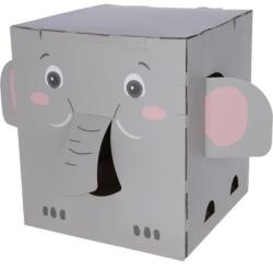 KERBL PET Macska kaparó doboz elefánt 35X35X39cm szürke - webshop