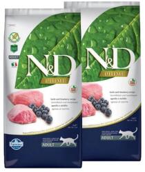 N&D Prime Cat bárány & áfonya Adult 2x5kg - webshop