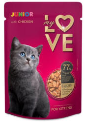 My Love teljes értékű, szaftos alutasak kismacskák számára Csirkével 85g - webshop