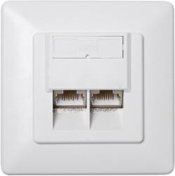 Datacom CAT6 STP 2 × RJ45 fali aljzat (2458)