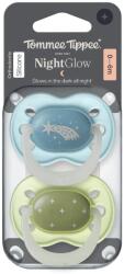 Tommee Tippee Night szilikon cumi, 0-6 m, 2 darab