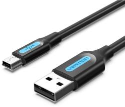 Vention Mini USB (M) to USB 2.0 (M) Cable 0.5m Black PVC Type (COMBD)