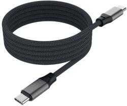 FIXED Magnetic Cable USB-C to USB-C - PD, 1, 2m, USB 2.0, 240W, szürke (FIXDBM-CC12-GR)