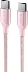 SWISSTEN Textile II USB-C to USB-C 1, 5m, rózsaszín (71528205)