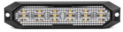 Amio LED figyelmeztető lámpa, narancssárga, Predator 6*3 W