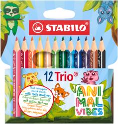 STABILO Trio thick Animal Vibes, rövid, 12 szín (TST2051205)