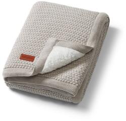 BabyOno Pamut takaró fleece béléssel, szürke