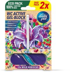 Ambi Pur WC Active blokk vad hibiszkusz 2×45 g (C67475)