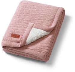 BabyOno Pamut takaró fleece béléssel, rózsaszín
