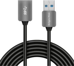 Krüger&Matz KM0336, 1× USB 3.0 A csatlakozó / 1× USB 3.0 A aljzat, 100 cm (KM0336)