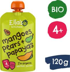 Ella's Kitchen BIO mangó, körte és papaya (120 g) - alza