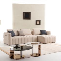  Delusso Amato 3 személyes sarokkanapé Beige / Jobb