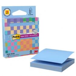 3M Notite adezive Post-it Super Sticky, albastru pastel, 76 x 76 mm, 90 file/bloc 7100399315