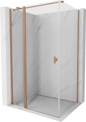 Mexen Mist T zuhanykabin nyitható 115 x 110 cm, átlátszó, csiszolt réz - 8A4T-115-110-65-00