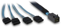 Inter-Tech (SFF-8643) Mini-SAS HD to 4x SATA, cross-over, 0, 7 m (88885670)