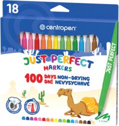 Centropen Perfect 2510 marker, kiszáradásmentes, 18 db