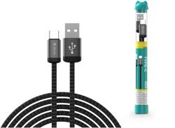 DEVIA Gracious Tube USB-Type-C Cablu de date și încărcare - 1 m - negru (ST107861)