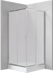 Deante Funkia cabină cu cădiță 80x80 cm pătrat crom luciu/sticlă transparentă KYCZ642K (KYCZ642K)