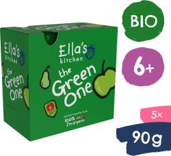 Ella's Kitchen BIO Green One - Kivi, alma és banán, 5× 90 g