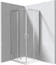 Deante Funkia Evo cabină cu cădiță 90x80 cm dreptunghiular crom luciu/sticlă transparentă KYCP0089P (KYCP0089P)