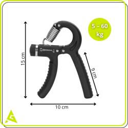 Springos állítható kézi marokerősítő 5-60kg (ACT0051)