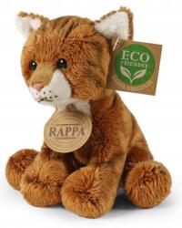 Rappa Jucărie de pluș Rappa Eco friends - Pisică roșcată, șezândă, 14 cm (251854)