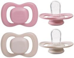 b. box Szilikon cumik 0-6m, 2 darab, berry/blush