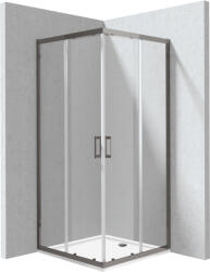 Deante Funkia Evo cabină cu cădiță 90x90 cm pătrat grafit mat/sticlă transparentă KYCPD099P (KYCPD099P)