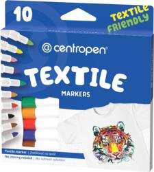 Centropen 2739 Textilmarker, ergo, 10 db a csomagban