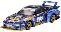 Mini GT Model de colecție Mini GT, mașini de curse - Nissan Silvia (S15) LB-Super Silhouette #555 Team MINI GT Liberty Walk Formula Drift 2025 (RHD), ambalaj blister (MGT01157-BL)